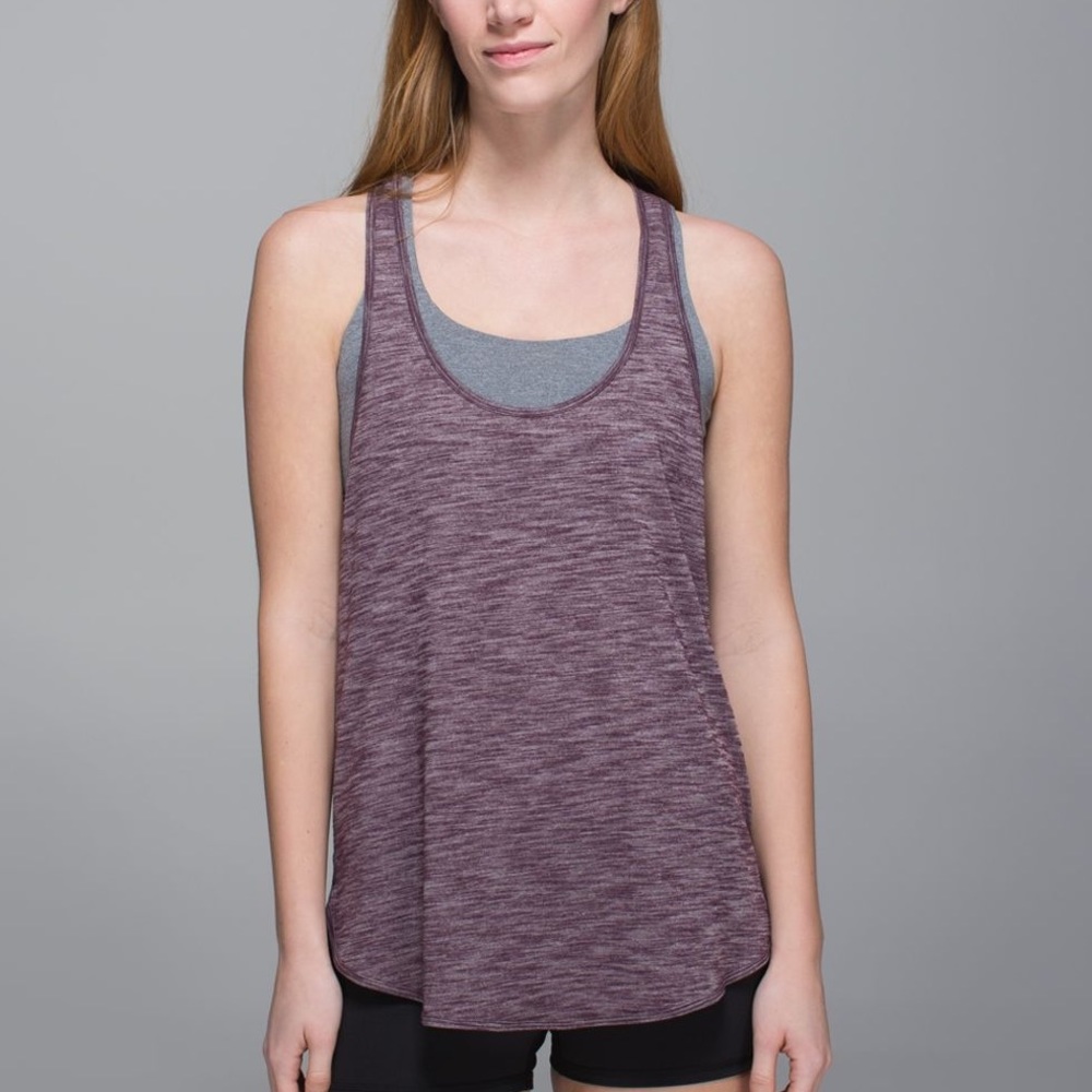 Lululemon 105F Singlet Tank Top Black Cherry